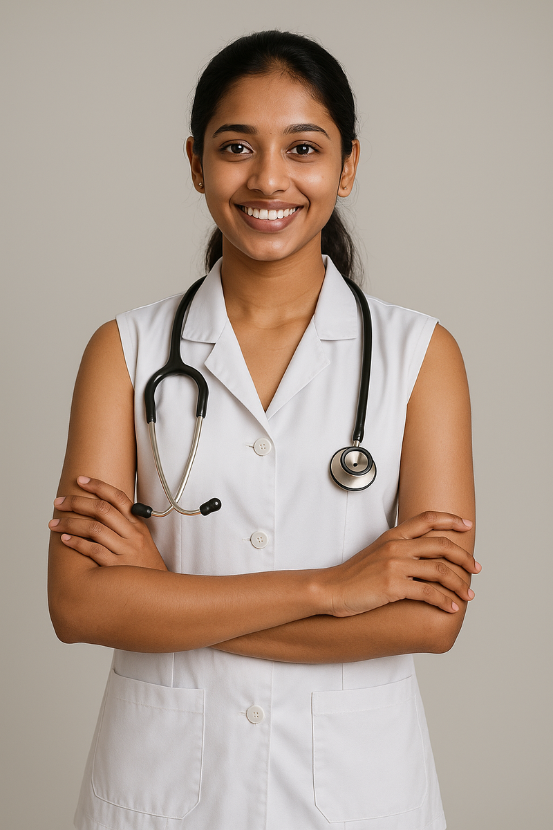 nursing sleeveless lab coat