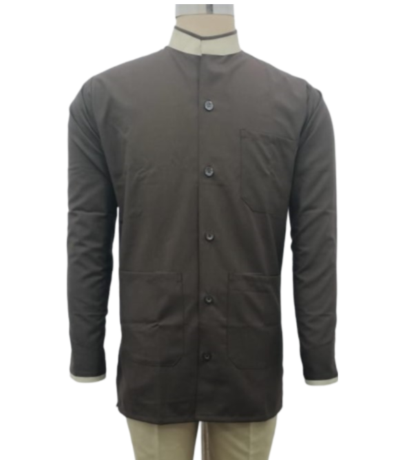 DARK BROWN HOUSEKEEPING COAT