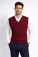 MAROON HALF SWEATER