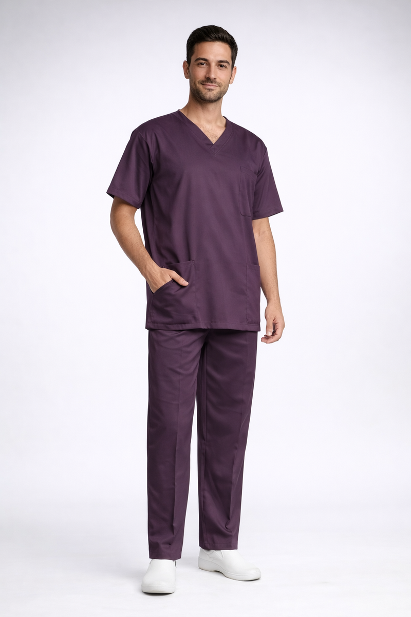 DOCTOR DRESS  IN DARK PURPLE