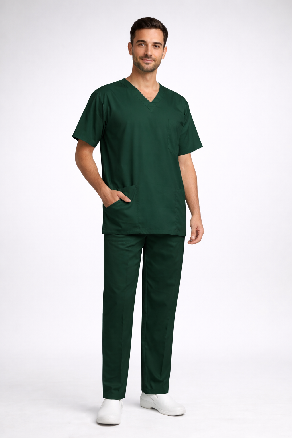 DOCTOR DRESS IN DARK GREEN
