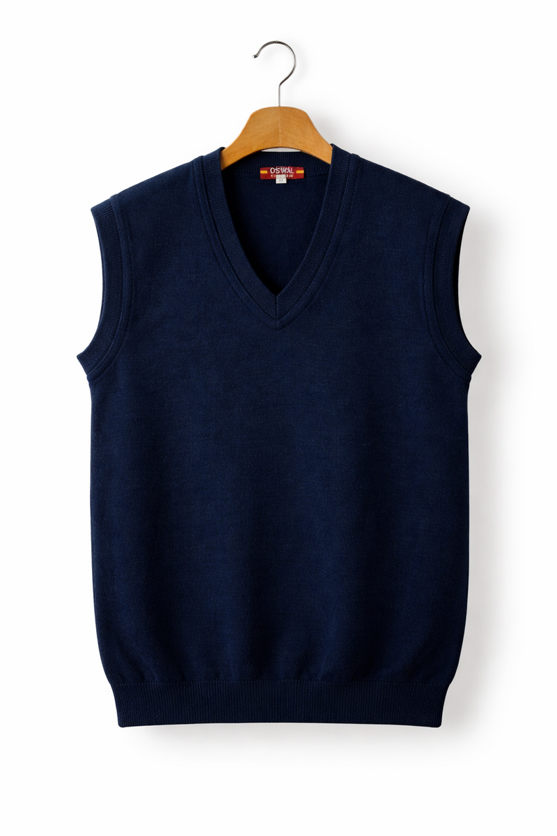 BLUE HALF SWEATER