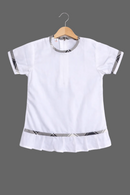 ANGEL NURS B/W CHECK TOP