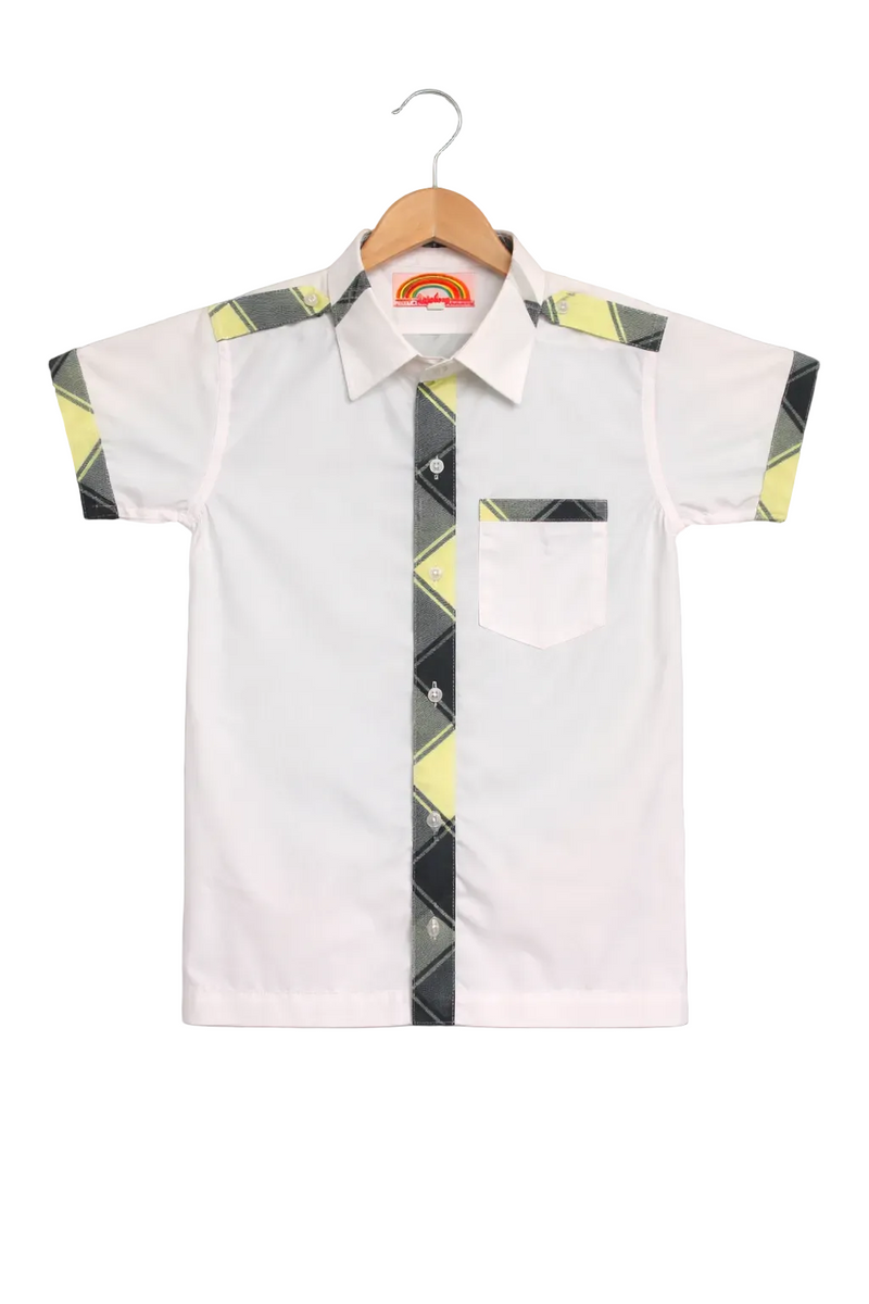 ANGEL NURS B/W CHECK SHIRT