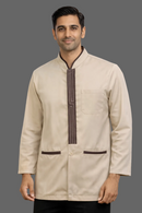 FAWN HOUSEKEEPING COAT WITH BROWN DESING