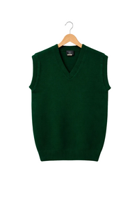 GREEN HALF SWEATER