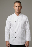 EXECUTIVE WHITE CHEFCOAT WITH TWIN BUTTONS
