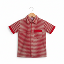 ANGEL NURS RED CHECK SHIRT