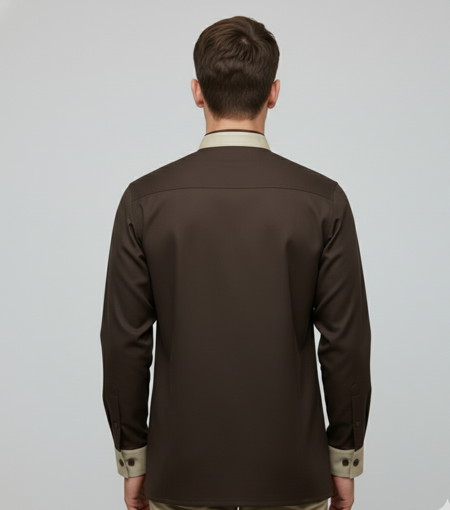 DARK BROWN HOUSEKEEPING COAT