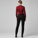 MAROON SHIRT FULL GIRLS CHECK COLLAR