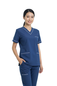 DOCTOR DRESS IN DARK BLUE WITH WHITE STRIPS
