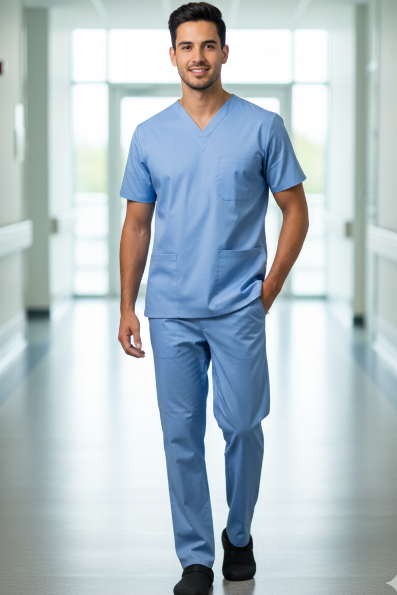 LIGHT BLUE DOCTOR DRESS