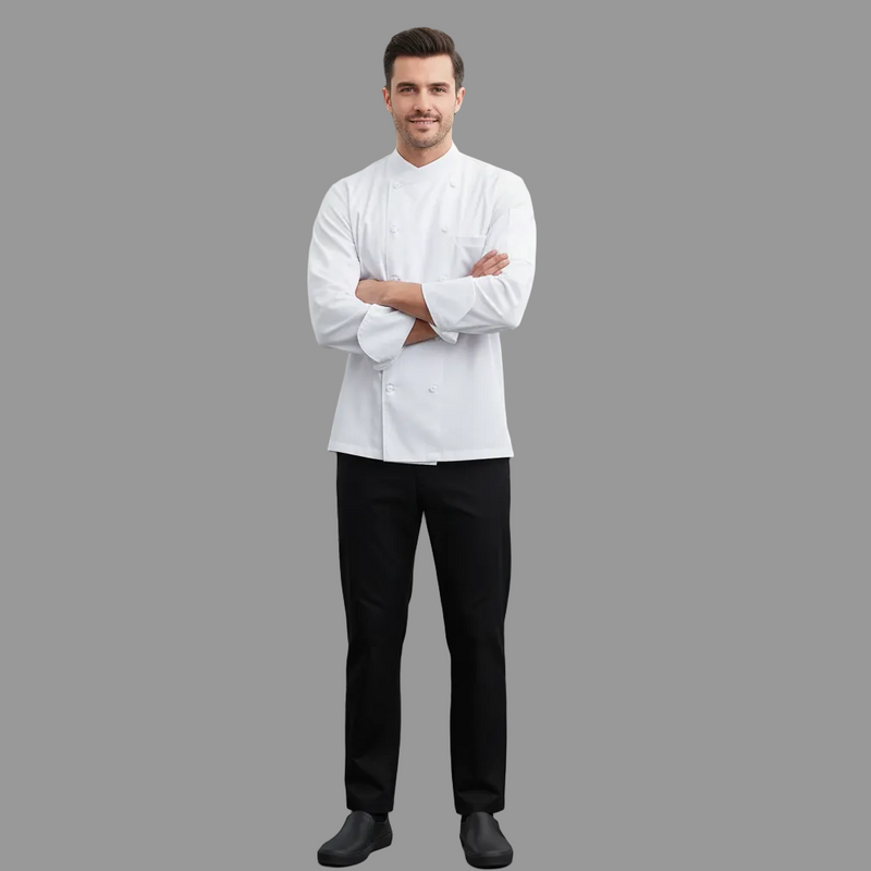 WHITE CHEFFCOAT PLAIN