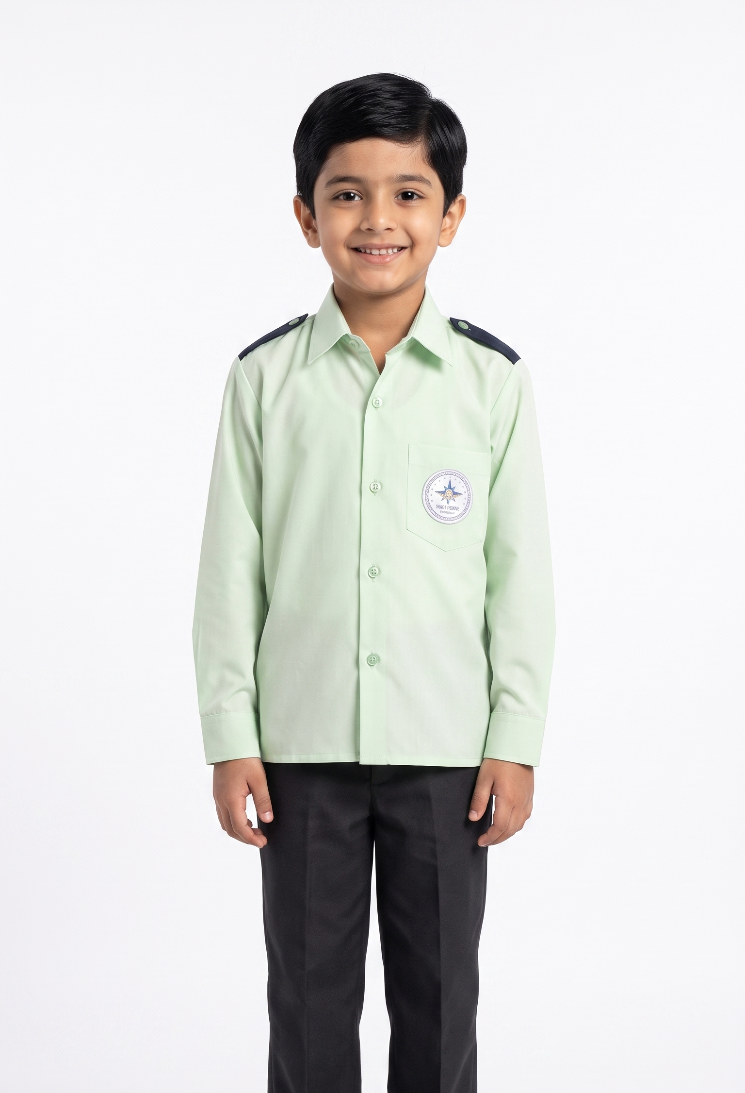 Mount Litera School Shirt – Full Sleeves with Shoulder Flaps
